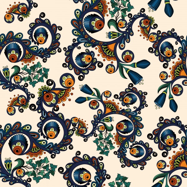 Ethnic pattern styles art backgrounds vector (57 файлов)