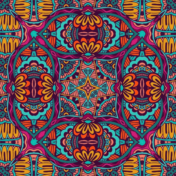 Ethnic pattern styles art backgrounds vector (57 )