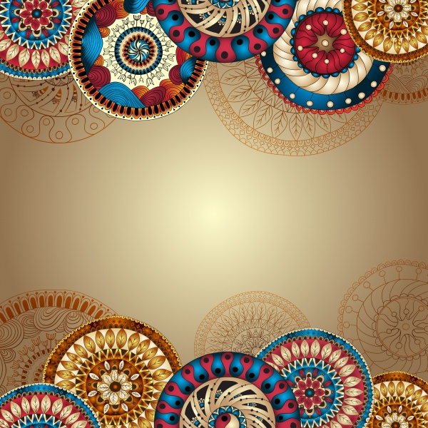 Ethnic pattern styles art backgrounds vector (57 )