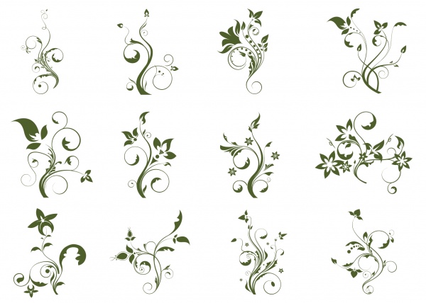 Floral backgrounds stock vector - 8 (52 )