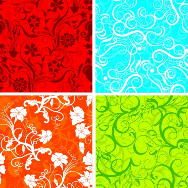 Floral patterns backgrounds stock vector - 5 (50 )