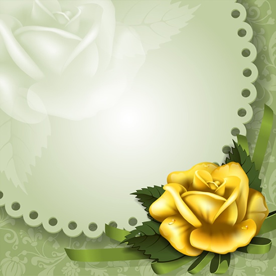Romantic vector background with flowers #4 (53 )
