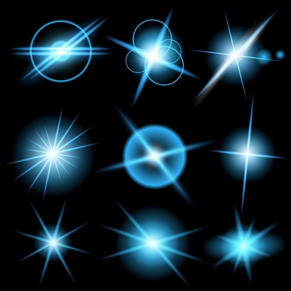 Vector set of glow light effect stars bursts with sparkles 2 (38 файлов)