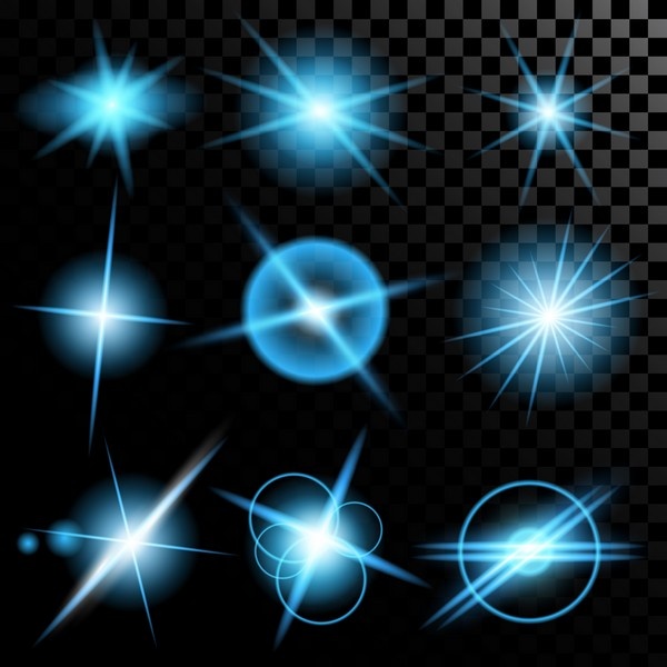 Vector set of glow light effect stars bursts with sparkles 2 (38 )