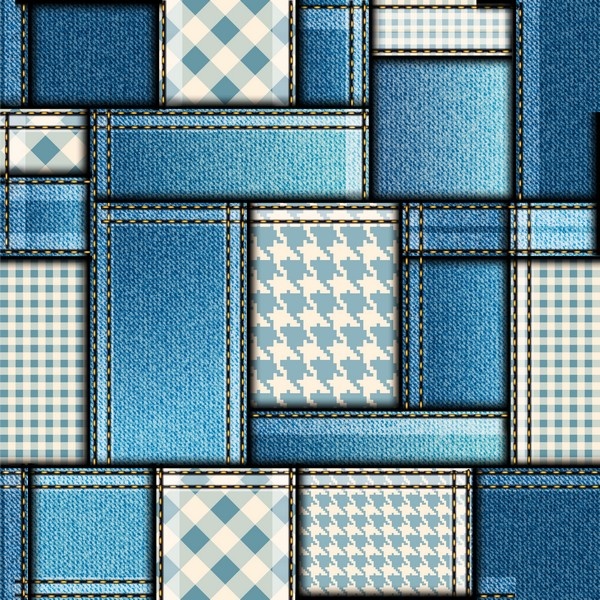    - Denim patchwork backgrounds (9 )