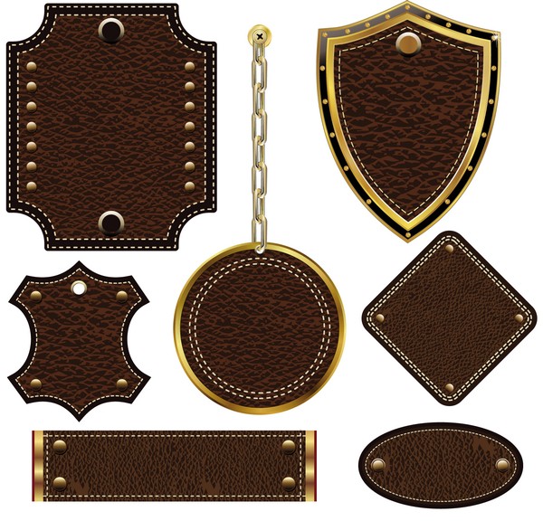Кожаные фоны и декоративные элементы - Leather backgrounds and decorative elements (15 файлов)