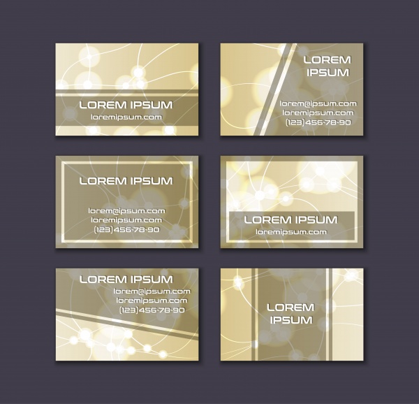 Business card collection, abstract geometric background (32 )