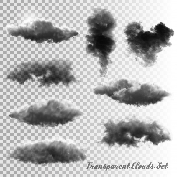 Transparent realistic dust and smoke clouds texture (50 )
