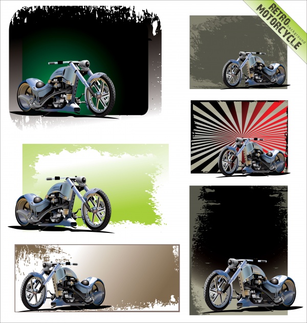Motorcycle background. Bike Design Elements #1