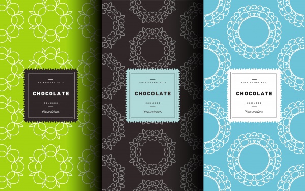 Floral Patterns for Packaging Vector