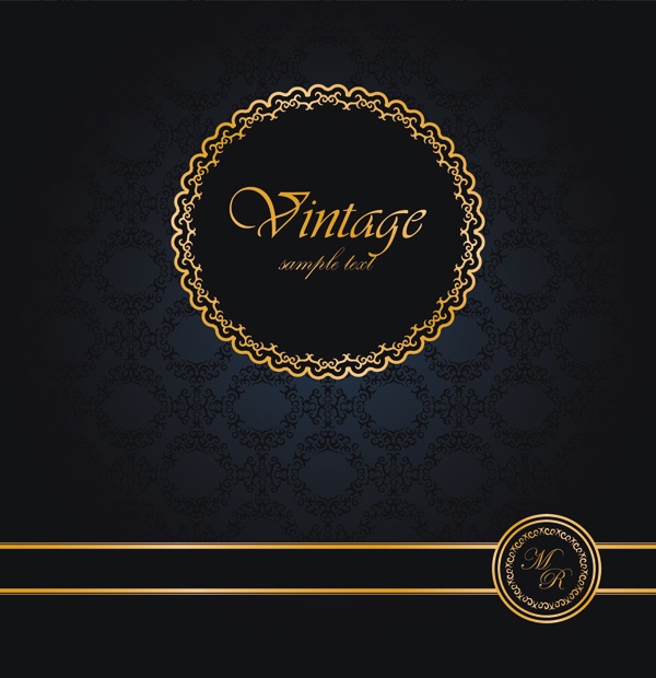 Luxury vintage vector backgrounds #1 (24 )
