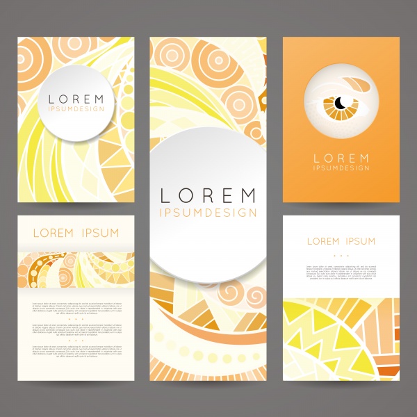 Brochures in random colorful Style Cards #2 (24 )